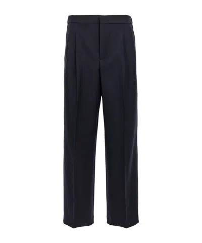 Ami Alexandre Mattiussi Ami Paris Tailored Wide-leg Trousers In Black