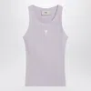Ami Alexandre Mattiussi Ami Paris Tank Top Ami De Coeur Lilac Women In Purple