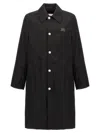 Ami Alexandre Mattiussi Ami Paris Black Coat With Classic Collar And Front Button Closure In Cotton Blend Man