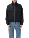 Ami Alexandre Mattiussi Ami Paris Technical Fabric Jacket With Zip And Hood. In Black