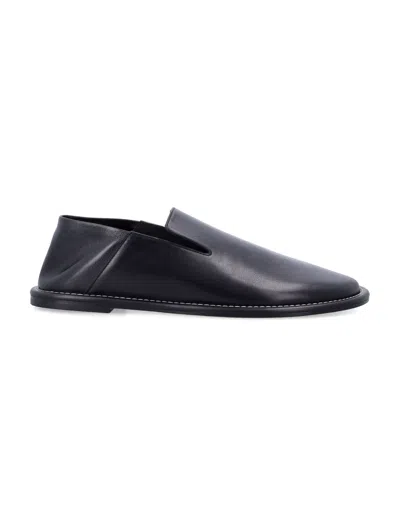 Ami Alexandre Mattiussi Ami Paris Timeless Mini Leather Loafers For Men In Black