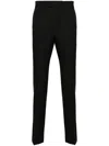 Ami Alexandre Mattiussi Wool Trousers With Pockets And Belt Loops In Black