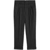 Ami Alexandre Mattiussi Carrot Wool Cropped Trousers In Grey