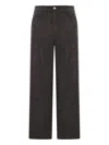 Ami Alexandre Mattiussi Wide Leg Corduroy Trousers Featuring Pockets In Brown
