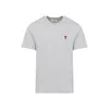 Ami Alexandre Mattiussi Ami Paris Tshirt In Grey