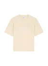 Ami Alexandre Mattiussi Classic Round Neck T-shirt With Subtle Logo Detail In Neutral
