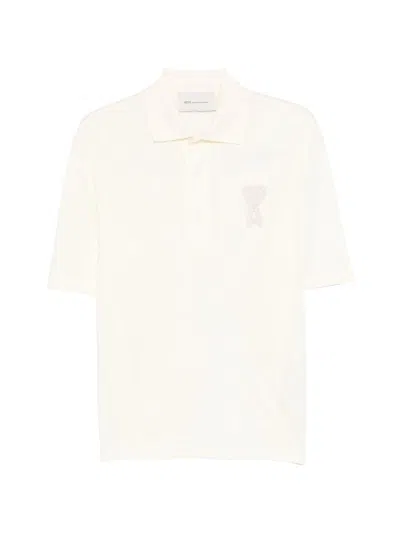 Ami Alexandre Mattiussi Ami Paris T-shirts And Polos Beige In White