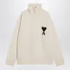 Ami Alexandre Mattiussi Ami Paris De Coeur Turtleneck Sweater
