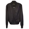 Ami Alexandre Mattiussi Ami Paris Twill Bomber Jacket In Black Polyester In Blue