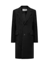 Ami Alexandre Mattiussi Ami Paris Wool Single-breasted Coat In Black