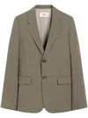 Ami Alexandre Mattiussi Ami Paris Twobutton Jacket In Brown
