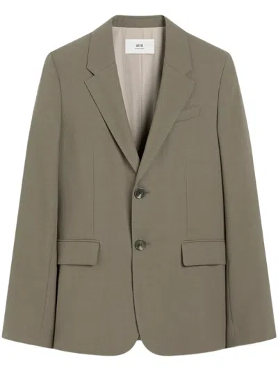Ami Alexandre Mattiussi Ami Paris Twobutton Jacket In Green