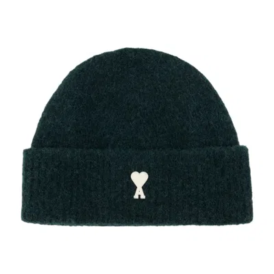 Ami Alexandre Mattiussi Ami Paris Ubo005.kn0135-a279 Beanie In Metallic