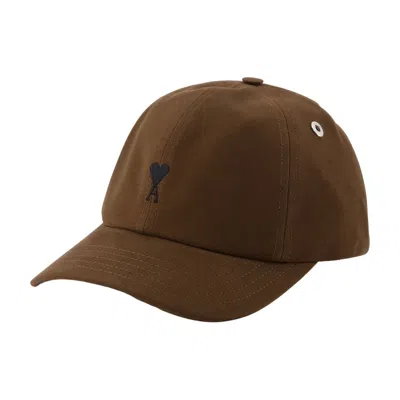 Ami Alexandre Mattiussi Ami Paris Ucp265.aw0041-2221 Baseball Cap In Brown