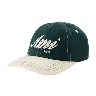 Ami Alexandre Mattiussi Ami Paris Ucp293.aw0053-a244 Baseball Cap In Green
