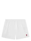 Ami Alexandre Mattiussi Ami Paris Short Ami De Coeur White Cotton Men
