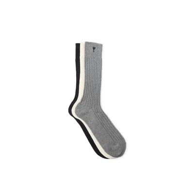Ami Alexandre Mattiussi Ami Paris Underwearsocks In Gray