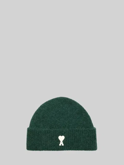 Ami Alexandre Mattiussi Ami Paris Unisex Knitted Hat In Gray