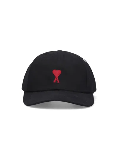 Ami Alexandre Mattiussi Ami Paris Unisex Logo Baseball Hat In Black