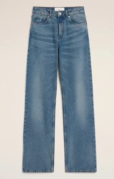 Ami Alexandre Mattiussi Ami Paris Used Blue Cotton Jeans