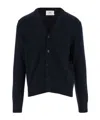 Ami Alexandre Mattiussi Ami Paris V-neck Buttoned Cardigan In Black