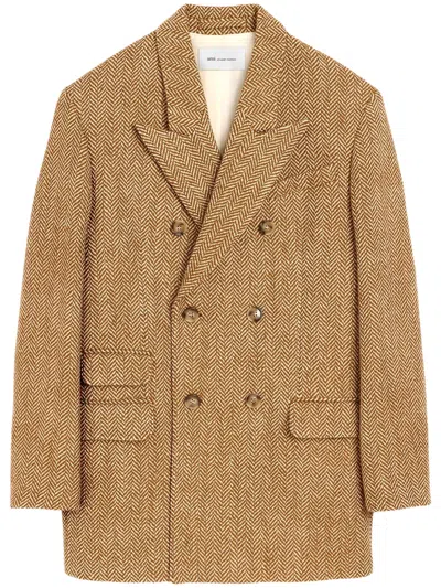 Ami Alexandre Mattiussi Ami Paris Virgin Wool Jacket In Blue
