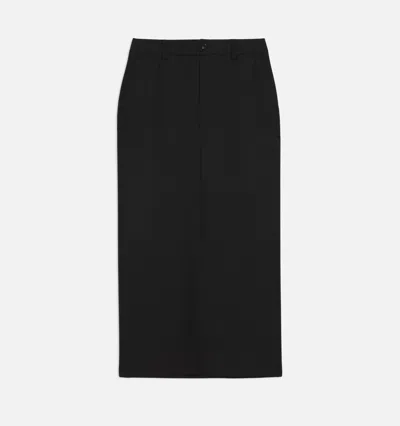 Ami Alexandre Mattiussi Ami Paris Virgin Wool Pencil Skirt In Black