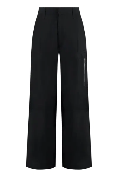 Ami Alexandre Mattiussi Ami Paris Viscose Crepe Trousers