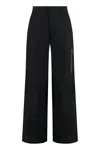 Ami Alexandre Mattiussi Ami Paris Viscose Crepe Trousers