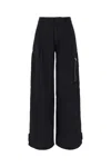 Ami Alexandre Mattiussi Ami Paris Viscose Crepe Trousers In Black