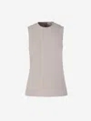 Ami Alexandre Mattiussi Ami Paris Viscose Fluid Top In Grey