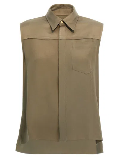 Ami Alexandre Mattiussi Ami Paris Viscose Shirt In Gray