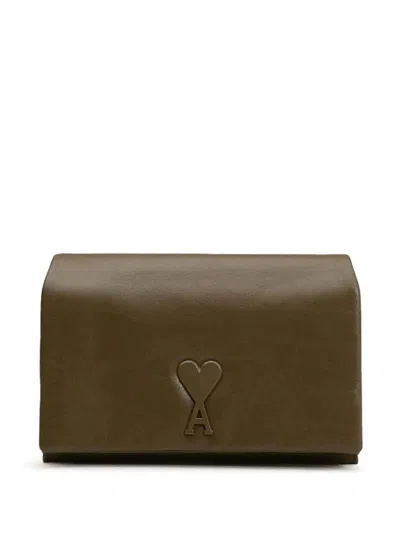 Ami Alexandre Mattiussi Ami Paris Voulez Vous Shoulder Bag In Green