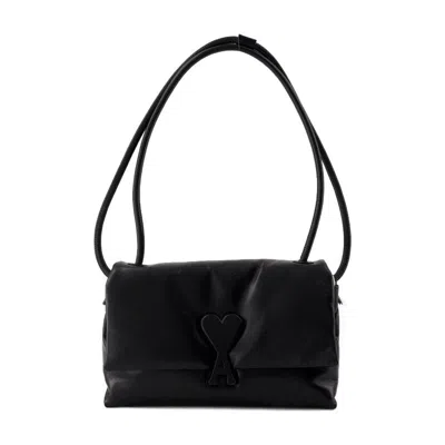 Ami Alexandre Mattiussi Ami Paris Voulez Vous Shoulder Bag In Black