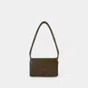 Ami Alexandre Mattiussi Ami Paris Voulez Vous Shoulder Bag In Brown