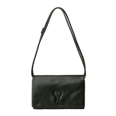 Ami Alexandre Mattiussi Ami Paris Wallet On Chain In Green