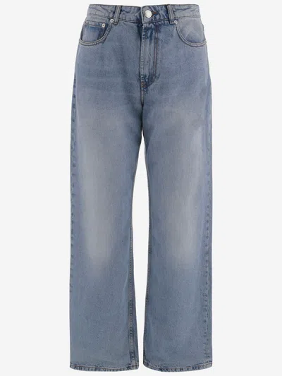 Ami Alexandre Mattiussi Ami Paris Washed Denim Jeans In Blue