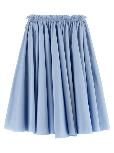 Ami Alexandre Mattiussi Ami Paris Wheel Skirt In Blue