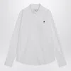 Ami Alexandre Mattiussi Long Sleeve Shirt With Heart Design And Collar In Red