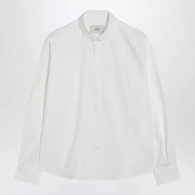 Ami Alexandre Mattiussi Ami Paris White Ami De Coeur Shirt