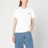 Ami Alexandre Mattiussi Ami Paris Ami Paris De Coeur Cotton T-shirt In White