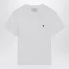 Ami Alexandre Mattiussi Ami Paris Ami Paris De Coeur Cotton T-shirt In White