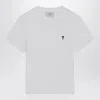 Ami Alexandre Mattiussi Ami Paris Ami Paris De Coeur Cotton T-shirt In White