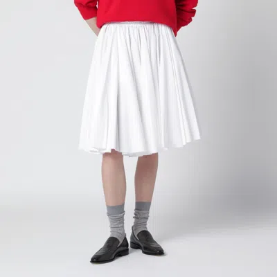 Ami Alexandre Mattiussi White Cotton Skirt