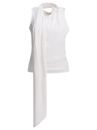 Ami Alexandre Mattiussi Herno Ultralight Nylon Down Jacket With Drawstring Waist In White