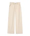Ami Alexandre Mattiussi Beige Cotton Wide Fit Jeans White In Nude