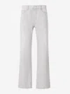 Ami Alexandre Mattiussi Ami Paris Wide Leg Jeans In White