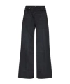 Ami Alexandre Mattiussi Ami Wide Leg Cotton Trousers With Front Pockets In Black
