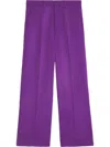 Ami Alexandre Mattiussi Wide-leg Tailored Trousers In Purple