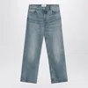 Ami Alexandre Mattiussi Ami Paris Wide Washed Denim Jeans Men In Blue